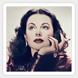 Hedy Lamarr fanart Sticker